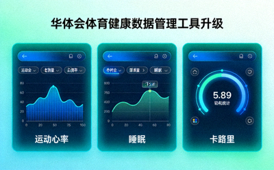 华体会体育健康数据管理工具升级 - 全面追踪运动心率、睡眠与卡路里